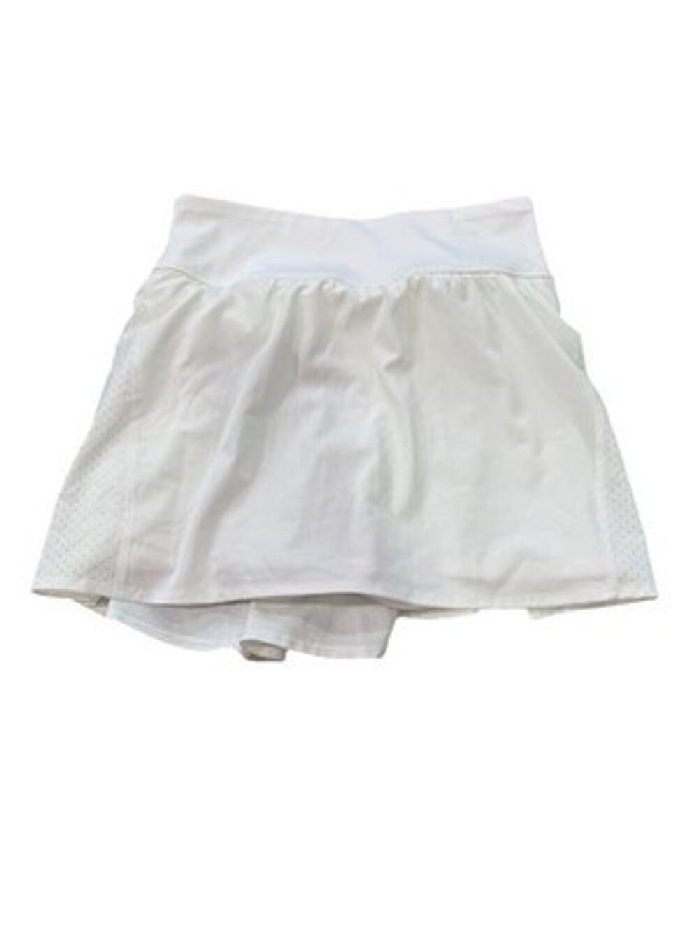 SPANX Get Moving Double Layer Tennis Skort White Pocket Women's Small